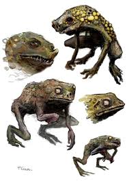 Frog illustration frog pictures matchbox art frog art vintage packaging green frog light my fire frog and toad looks cool. Horror Frogs By Chrzan666 On Deviantart Frog Illustration Creature Concept Art Frog Drawing