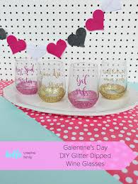 Glitter svg my favorite color is glitter svg vector file. Diy Glitter Wine Glasses Perfect For A Galentine S Day Crafternoon Hello Creative Family