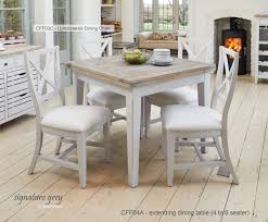 The space enter the cottage through the stable door into the main family room; Baumhaus Signature Grey Extending Dining Table Bargain Oak