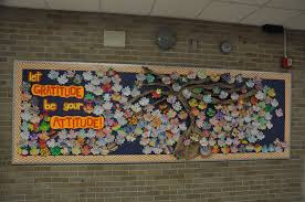 Let Gratitude Be Your Attitude Bulletin Board For Thanksgiving Each Students Fills Out An Thanksgiving Bulletin Boards Bulletin Board Tree Gratitude Board