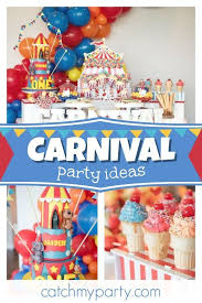 Theme 1st Birthday Celebration Theme Birthday Ideas For Kids Carnival Birthday Carnival Theme First Birthday Catch My Party Kids Themed Birthday Parties Carnival Birthday Party Theme 1st Birthday Parties
