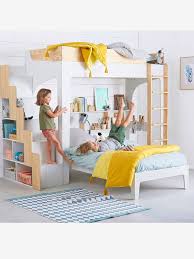 Escalier Avec Rangement Pour Combine Easyspace Blanc Bois Vertbaudet Lit Mezzanine Lit Enfant Lit Enfant Vertbaudet