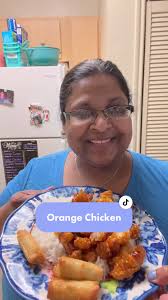 Easy HEB Orange Chicken Dinner Idea with Vegetable Spring Rolls