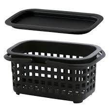4.3 out of 5 stars with 107 ratings. Hachiman Cestino Basket Small Black With Lid Homearama