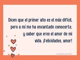 Desde ese momento mi vida cambió y mi corazón. Carta Por Primer Aniversario De Novios Cumple Genial