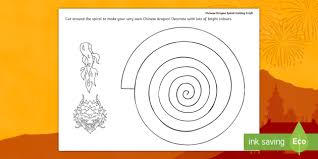 Free printable chinese dragon coloring pages for kids of all ages. Chinese Dragon Spiral Cutting Craft Activity Teacher Made