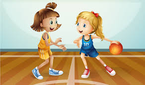 Maybe you would like to learn more about one of these? Zwei Junge Damen Die Basketball Spielen 682830 Vektor Kunst Bei Vecteezy