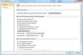 Outlook 2010 Check Spelling And Autocorrect