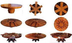 A circular dining table that expands when rotated. High Tech Dining Table Rotates Expands Designs Ideas On Dornob
