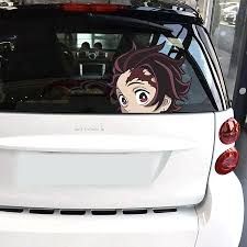 Get up to 50% off. 8 Pcs Anime Car Decal Demon Slayer Peeking Peeker Cartoon Automotive Carsoda