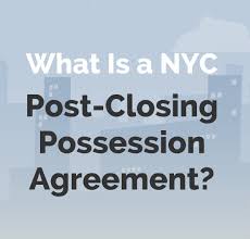 When possession takes place after closing, it is imperative that the occupants (they were the sellers) sign a lease and have renters insurance. What Is A Post Closing Possession Agreement In Nyc Hauseit
