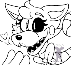 Beautiful Mangle Cute Fnaf Coloring Pages Anyoneforanyateam