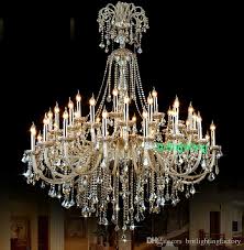 Extra Large Crystal Chandelier Lighting Entryway High Ceiling Chandelier For Hotel Chandelier Crystal Drops Foyer Chandelier French Country Chandelier From Britlightingfactory 2 613 07 Dhgate Com