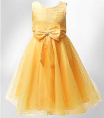 Girls Formal Gold Yellow Wedding Dress Big Bow Flower Girl Dresses Age 2 To 13 7 8 Years Amazon Co Uk Cl Dresses Yellow Wedding Dress Big Wedding Dresses