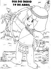 Indio Para Colorir