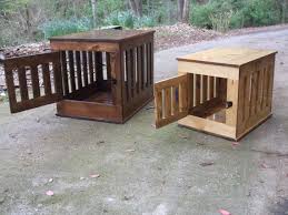 Dog Crate End Table Wooden Dog Kennel Indoor Wood Dog House Wooden Dog Crate Diy Dog Crate Dog Crate End Table