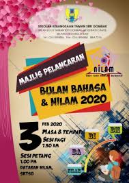 Poster bersiri yang bertajuk obesiti. Bp Majlis Pelancaran Bulan Bahasa Nilam 2020 Pages 1 14 Flip Pdf Download Fliphtml5