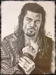Wwe Superstar Roman Reigns Portrait In Pencil Wwe Superstar Roman Reigns Roman Reigns Wwe Superstars