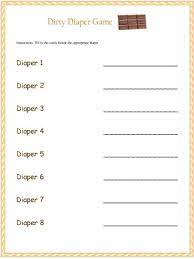 This website include various info about free printable dirty diaper game template. Baby Shower Dirty Diaper Game