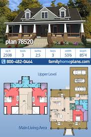 Southern Style House Plan 78520 With 3 Bed 3 Bath 3 Car Garage Cottage Style House Plans Country House Plans House Plans