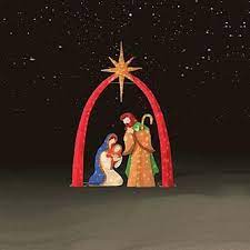 Trim A Home 3 Pc 72 Chenille Nativity Scene Kmart 75 59 Outdoor Nativity Outdoor Nativity Scene Christmas Nativity Scene