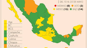 Sonora pasa a semáforo verde; Muestran Cuatro Entidades Repunte De Casos De Covid 19 El Economista