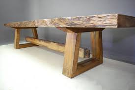 A Fusion Of Old And New Pierre Cronje Houghton Dining Table Made From Yellowwood With Waney Edge Top And Base With Gla Table Design Furniture Dining Table