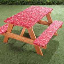 Fanciful Flowers Deluxe Picnic Tablecover Picnic Table Covers Picnic Tablecloth Picnic