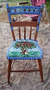 Minnesota Mosaic Guild Bridging Art Event Silent Auction Mosaic Furniture Art Chair Mosaic Garden Art