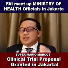 #GOODNEWS mga kapatidz!!!! Ayun kay Super Mario Marcos na nasa Jakarta  Indonesia ngayon, FAI meet up MINISTRY OF HEALTH Officials in Jakarta,  Clinical Trial proposal granted in Jakarta!, Officially ...