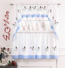 snowman curtains for the kitchen