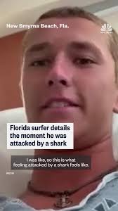18-year-old surf instructor Sam Hollis details the moments a shark attacked  him while surfing off New Smyrna Beach in Florida.