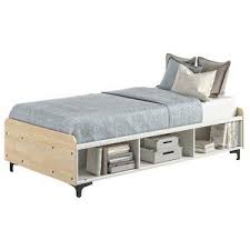 Karan Twin Platform Bed With Shelves Reviews Allmodern Twin Platform Bed Bed Shelves Bed With Drawers