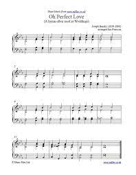 Oh Perfect Love Is A Hymn Tune Often Sung At Weddings Because It Talks About A Deep Long Lasting Love You Can Downlo Sheet Music Hymn Country Wedding Music