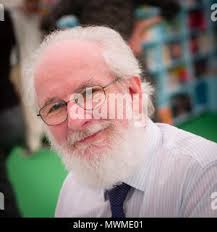 Academic and author David Crystal at The Hay Festival, Hay-on-Wye, Wales,  2019 Stock Photo