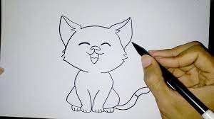 See more ideas about cat art, cute illustration, cat drawing. Cara Menggambar Kucing Lucu Sederhana How To Draw A Cat Easy Youtube