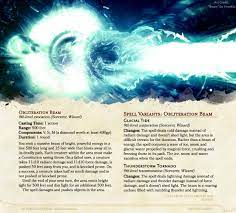 New Spells: Obliteration Beam & Variants — DND Unleashed: A Homebrew  Expansion for 5th Edition Dungeons and Dragons