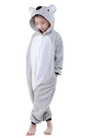 Wapaaw Children Animal Onesies Costume Pajamas Kids Boys Girls Homewear Kigurumi Pjs Halloween Koala Cosplay Cost Onesie Pajamas Unisex Pajamas Onesie Costumes