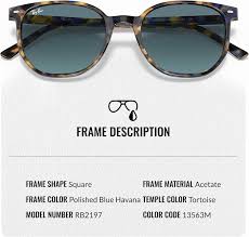 Ray-Ban RB2197 ELLIOT Square Sunglasses With Eyewear Jamaica