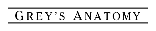 Diventare i medici più talentuosi del paese. File Greys Anatomy Title Svg Wikimedia Commons
