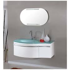 Un bagno dove puoi tenere a portata di mano asciugamani, prodotti di bellezza e accessori aiuta tutta la famiglia a prepararsi più velocemente al mattino. Bagno Italia Arredo Bagno 100 Cm Mobile Bianco Moderno Sospeso Lavandino In Cristallo Verde E Specchio Mobili Eprice