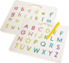Learning to write begins with learning to draw letters. Buy Hautton Magnetic Letters Board 2 In 1 Alphabet Letter Tracing Board Educational Toy A To Z And A To Z Read Learn Writing Drawing Tablet With Stylus Pen For Toddlers Kids