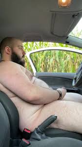 Fatty jerks Off in Car - ThisVid.com