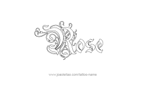 Feel free to experiment with and explore. Rose Name Tattoo Designs