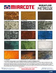 Miracote Miraflor Metallux The Stain Store