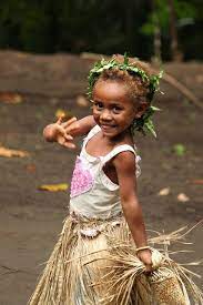 Oceania Ni Vanuatu Girl Beautiful Children Precious Children Vanuatu