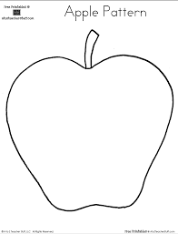 Blank Apple Writing Page Shape Book Free Printable Teaching
