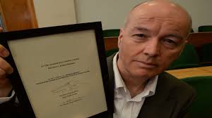 Hero Ben Morton who tried to save Molly McLaren's life at the Dockside  Outlet Centre, in Chatham gets award