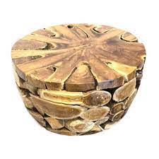 Complete with a glass top. Driftwood Coffee Table Teak Root Round Jati Driftwood Furniture