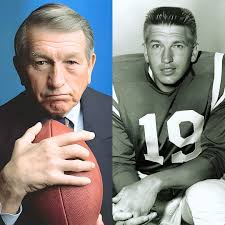 Johnny Unitas never looked like a football hero when he first walked onto  the field. Tall, yes, but lean, with a flat-top haircut and a face that  seemed carved out of working-class